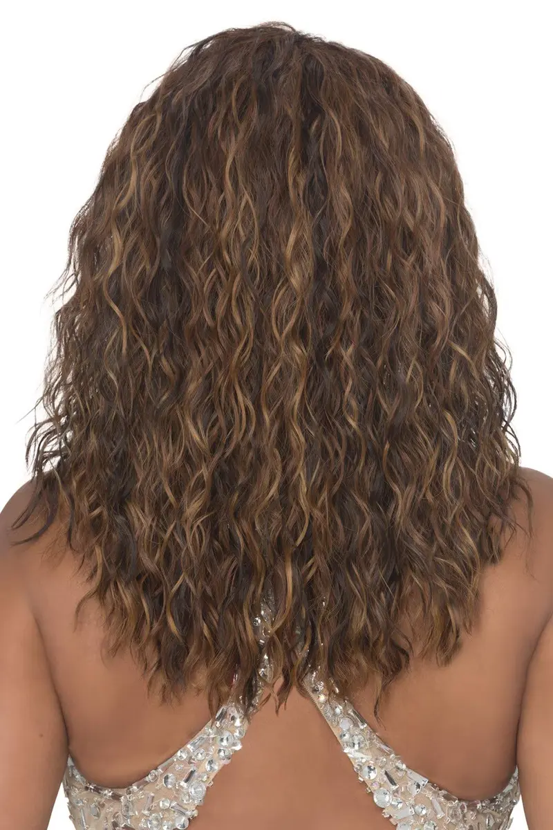 Vivica A. Fox ORLANDO-V Lace Front Wig 19 inch Water Wave Synthetic Fiber in Color 2 - view 3