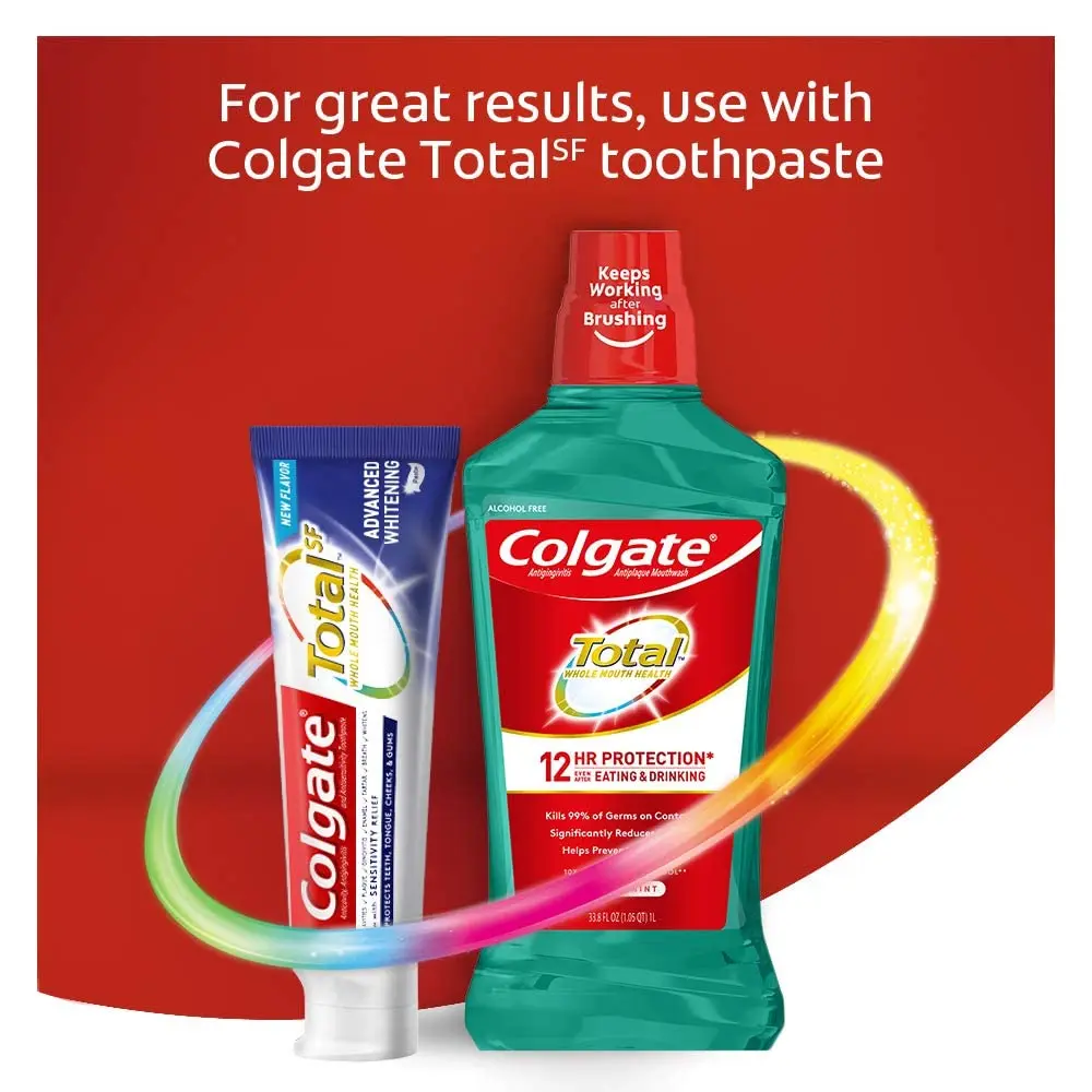 Colgate Total Pro-Shield Alcohol Free Mouthwash 16.9 Fl Oz | 12-Hour Germ Protection - view 5