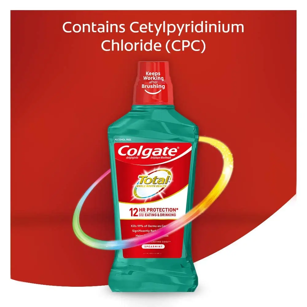Colgate Total Pro-Shield Alcohol Free Mouthwash 16.9 Fl Oz | 12-Hour Germ Protection - view 6