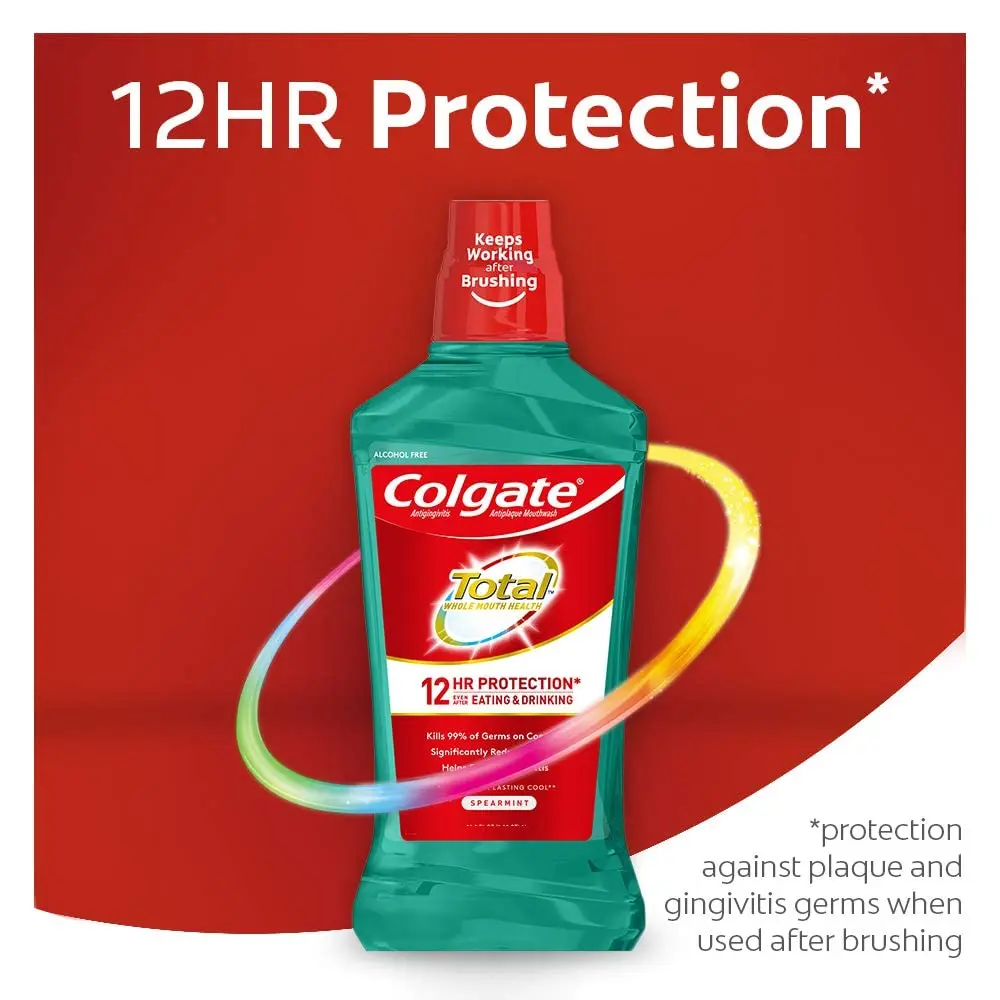 Colgate Total Pro-Shield Alcohol Free Mouthwash 16.9 Fl Oz | 12-Hour Germ Protection - view 3