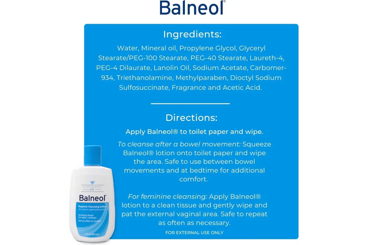 Balneol Hygienic Cleansing Lotion, 3.0 Oz (Pack of 4) | Soothing Relief for Sensitive Skin - view 6