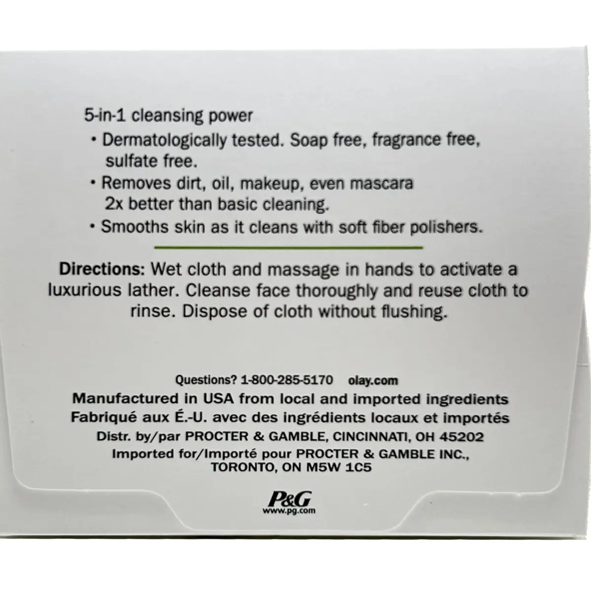 Olay Daily Gentle Clean 5-in-1 Water Activated Cleansing Cloths for Sensitive Skin, 99 Count (3 Packs) | Gentle Daily Cleanser - view 4