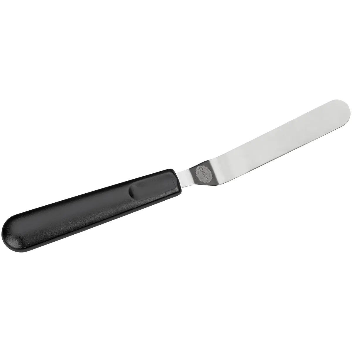 Wilton Angled Frosting Spatula, Ergonomic Handle, 9 Inch, Black | Professional Cake Decorating Tool - main product image