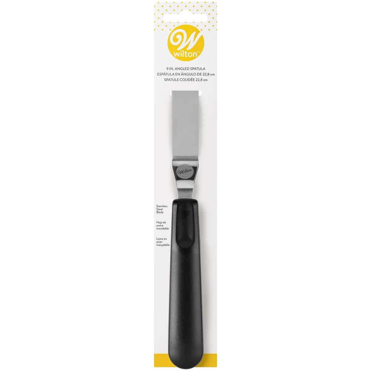 Wilton Angled Frosting Spatula, Ergonomic Handle, 9 Inch, Black | Professional Cake Decorating Tool - view 7