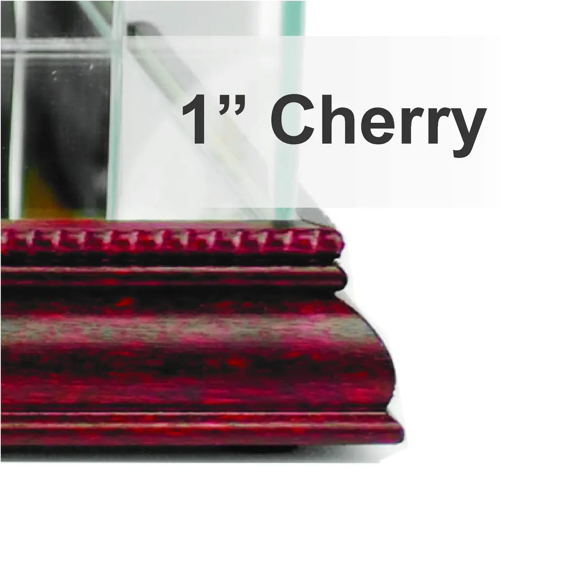 Perfect Cases MLB Double Baseball Glass Display Case Cherry | UV Protected, Real Wood Molding, Made in USA - view 2