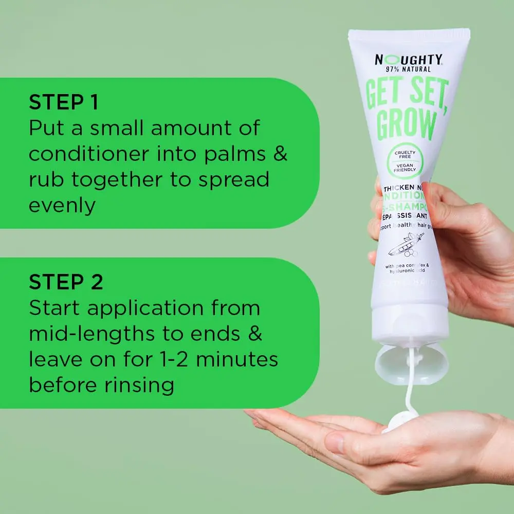 Noughty Get Set Grow Hair Thickening Conditioner 250ml | Natural Thickening & Scalp Care - view 2