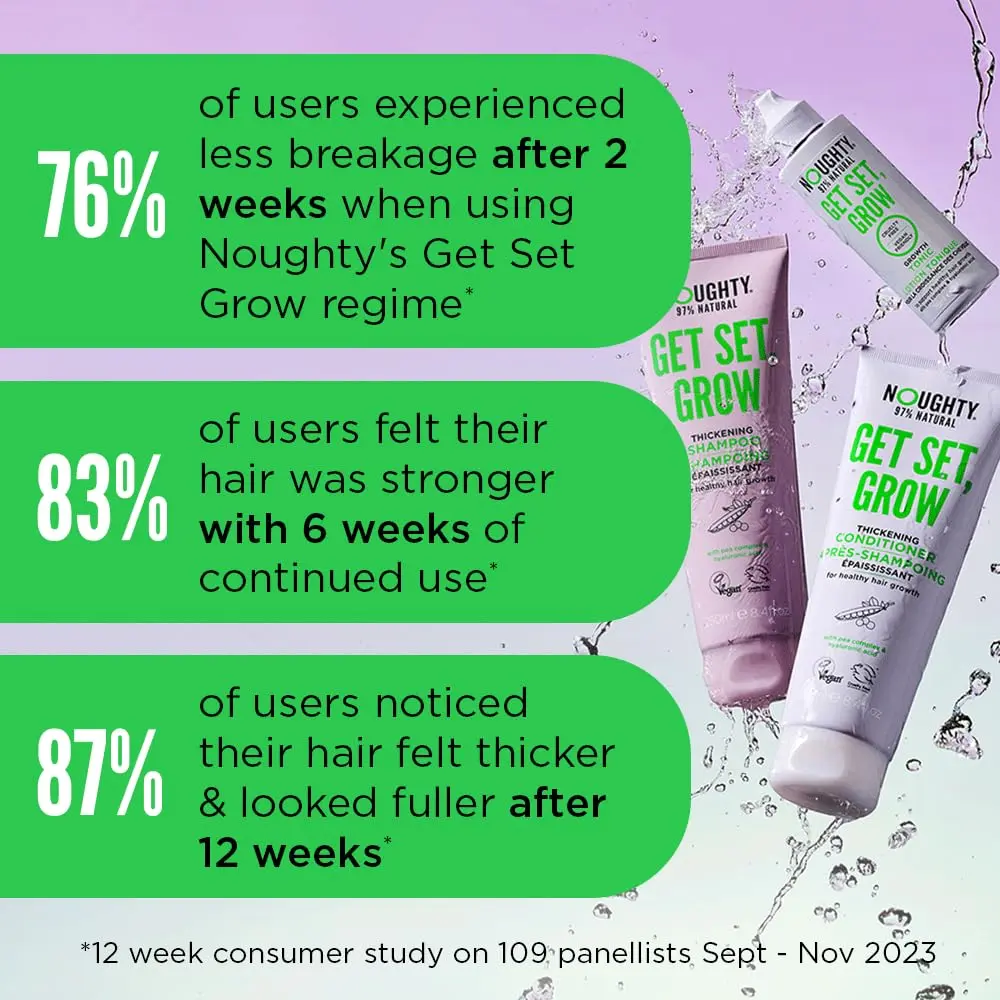 Noughty Get Set Grow Hair Thickening Conditioner 250ml | Natural Thickening & Scalp Care - view 4