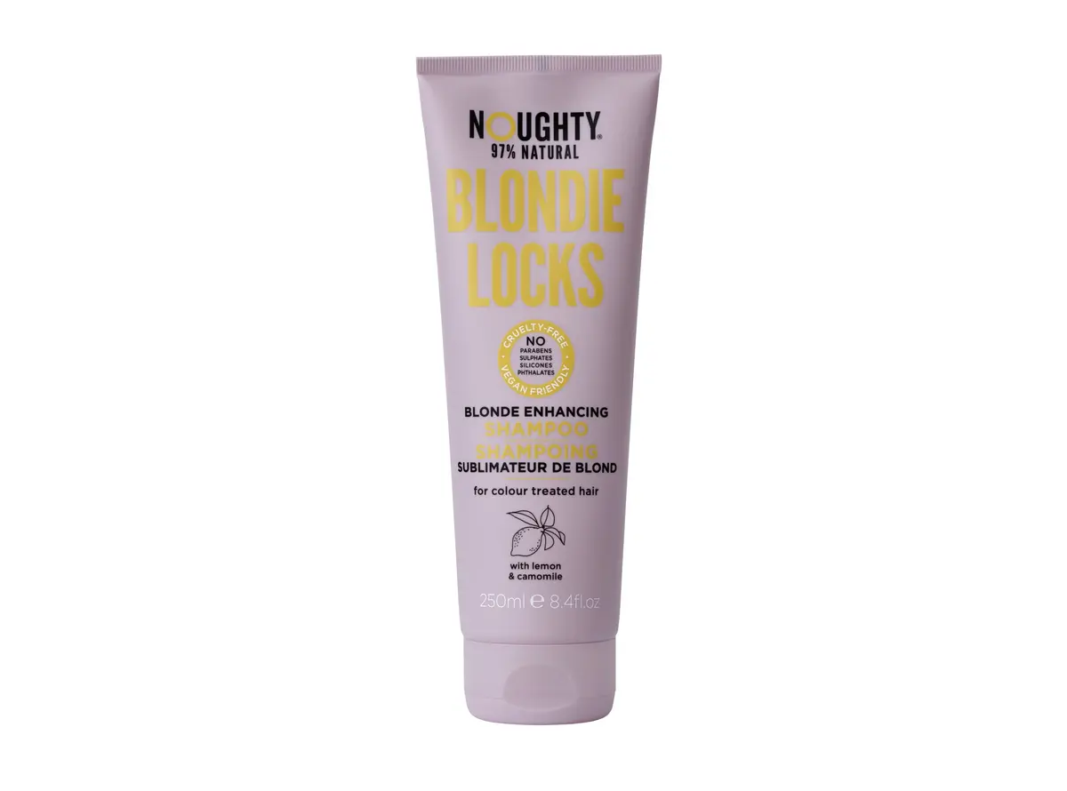 Noughty Blondie Locks Blonde Enhancing Shampoo 250 ml | Vegan, Natural, Sulfate-Free for Colored Hair - main product image