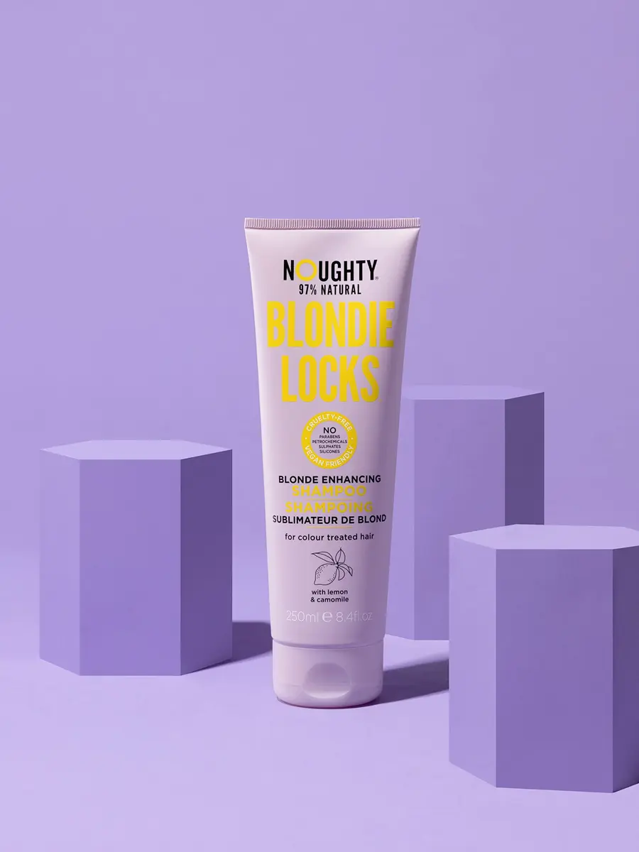 Noughty Blondie Locks Blonde Enhancing Shampoo 250 ml | Vegan, Natural, Sulfate-Free for Colored Hair - view 2