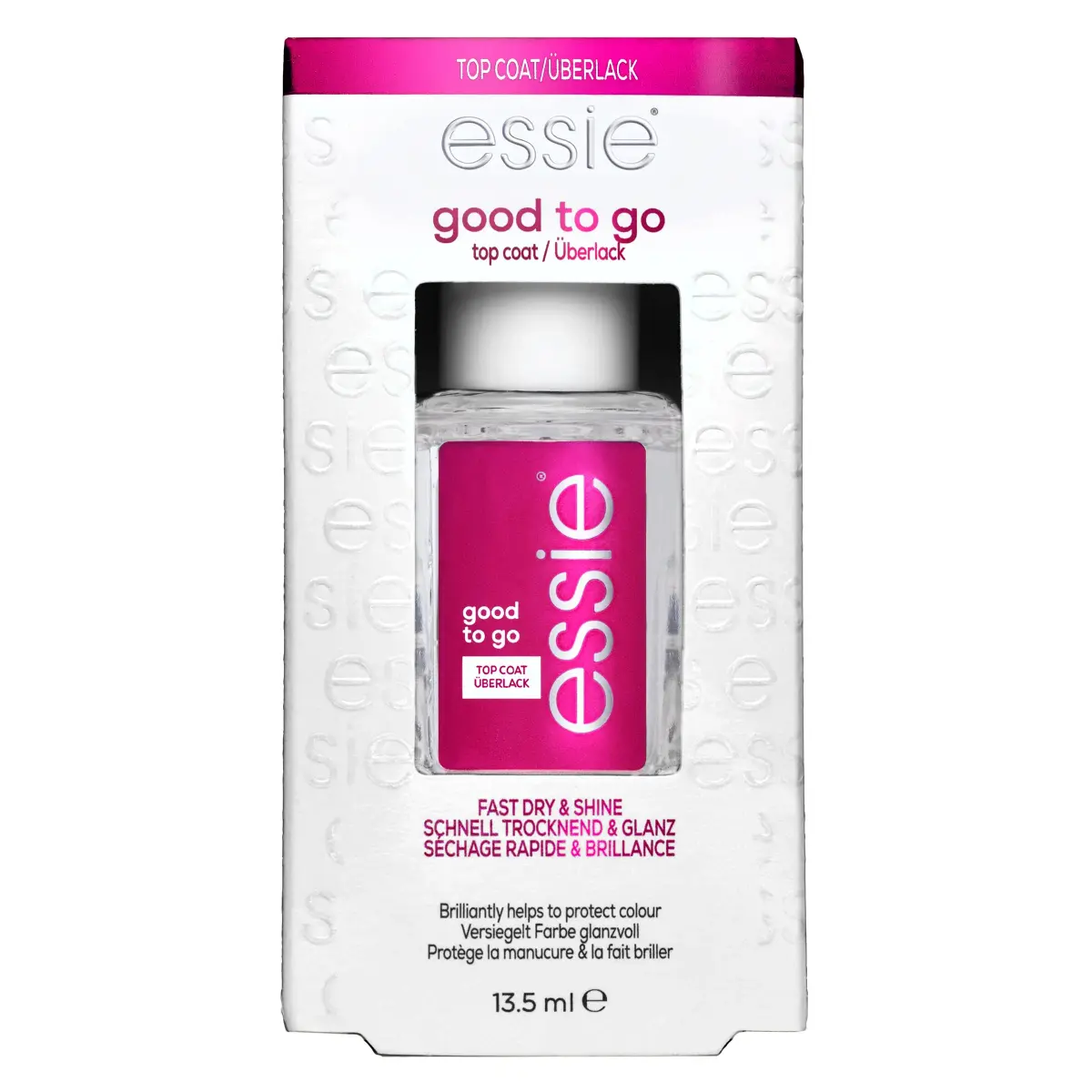 essie Good to Go Top Coat Fast Dry Shine Nail Polish 13ml (0.46 Fl Oz) | Salon-Quality Finish - main product image