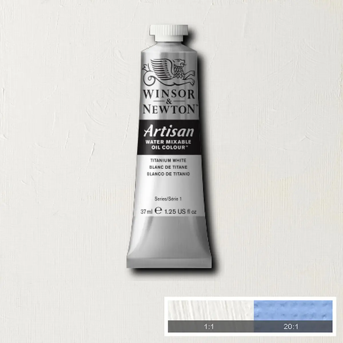 Winsor & Newton Artisan Water Mixable Oil Paint Titanium White 37ml (1.25 fl oz) | ASTM D4236 Certified, Opaque Finish - view 3