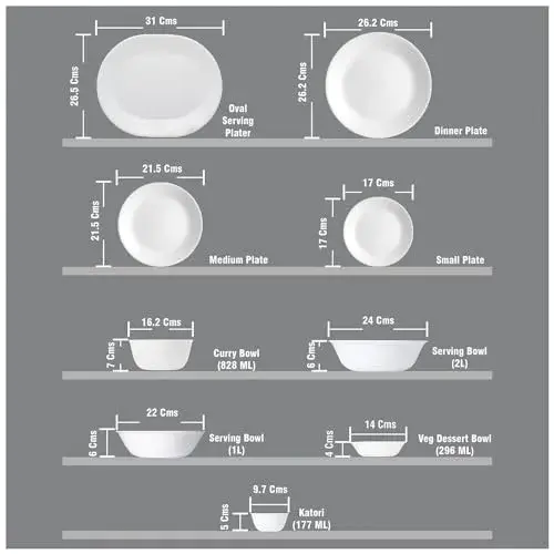 Corelle Winter Frost White 6-Piece Soup & Cereal Bowl Set | 591ml (20-Oz) Triple Layer Glass - view 3
