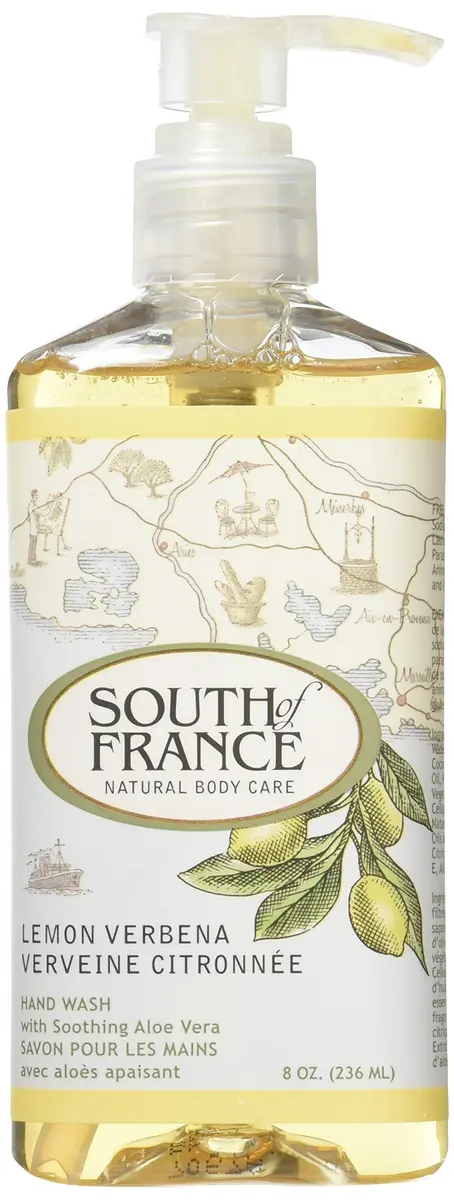 South Of France Liquid Soap, Lemon Verbena, 8 Fluid Ounce | Natural Hand Wash for All Skin Types - main product image