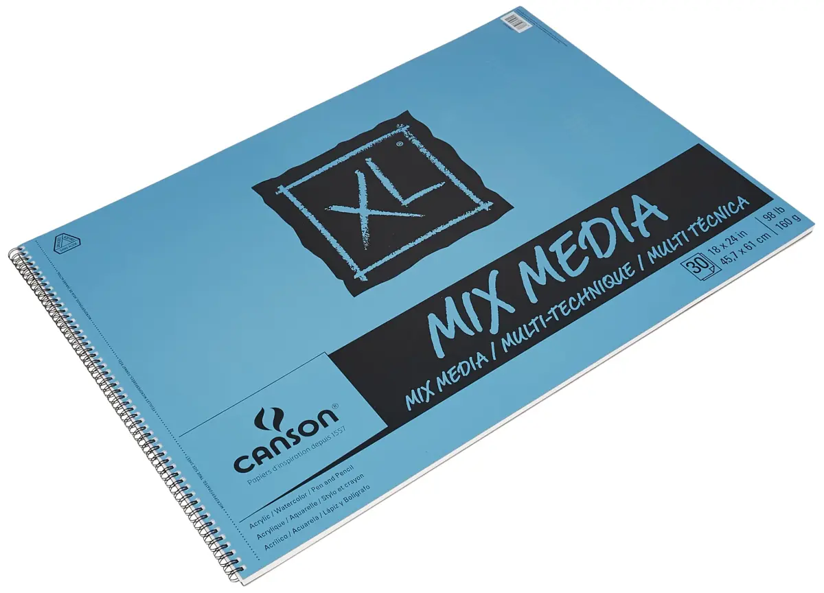 Canson XL Mix Media Pad 45.72 x 62.23 cm (18 x 24 inches) | Acid-Free Paper for All Media - view 3
