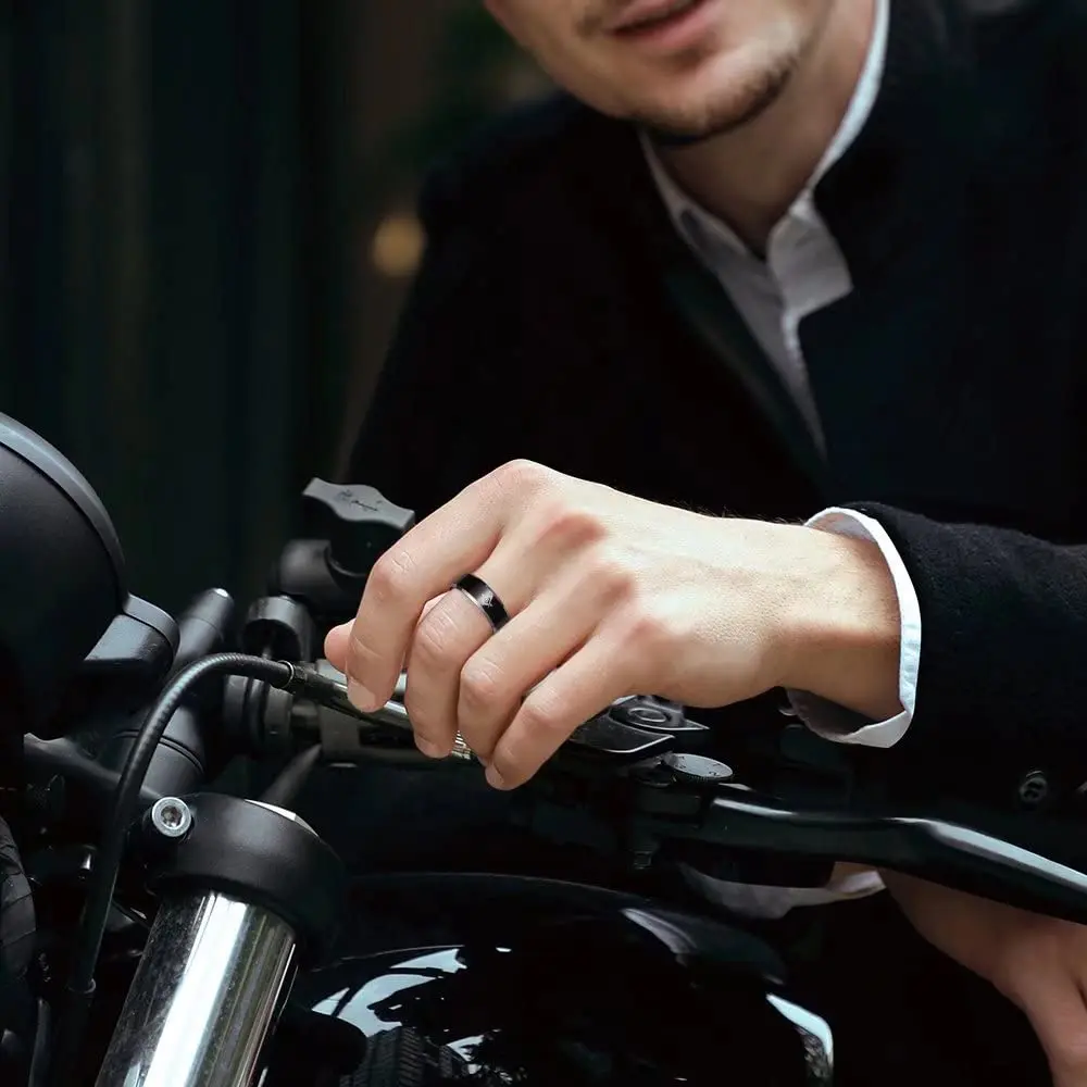 King Will Men Tungsten Wedding Band 8mm Size 9 | Durable, Scratch-Resistant, Waterproof - view 4