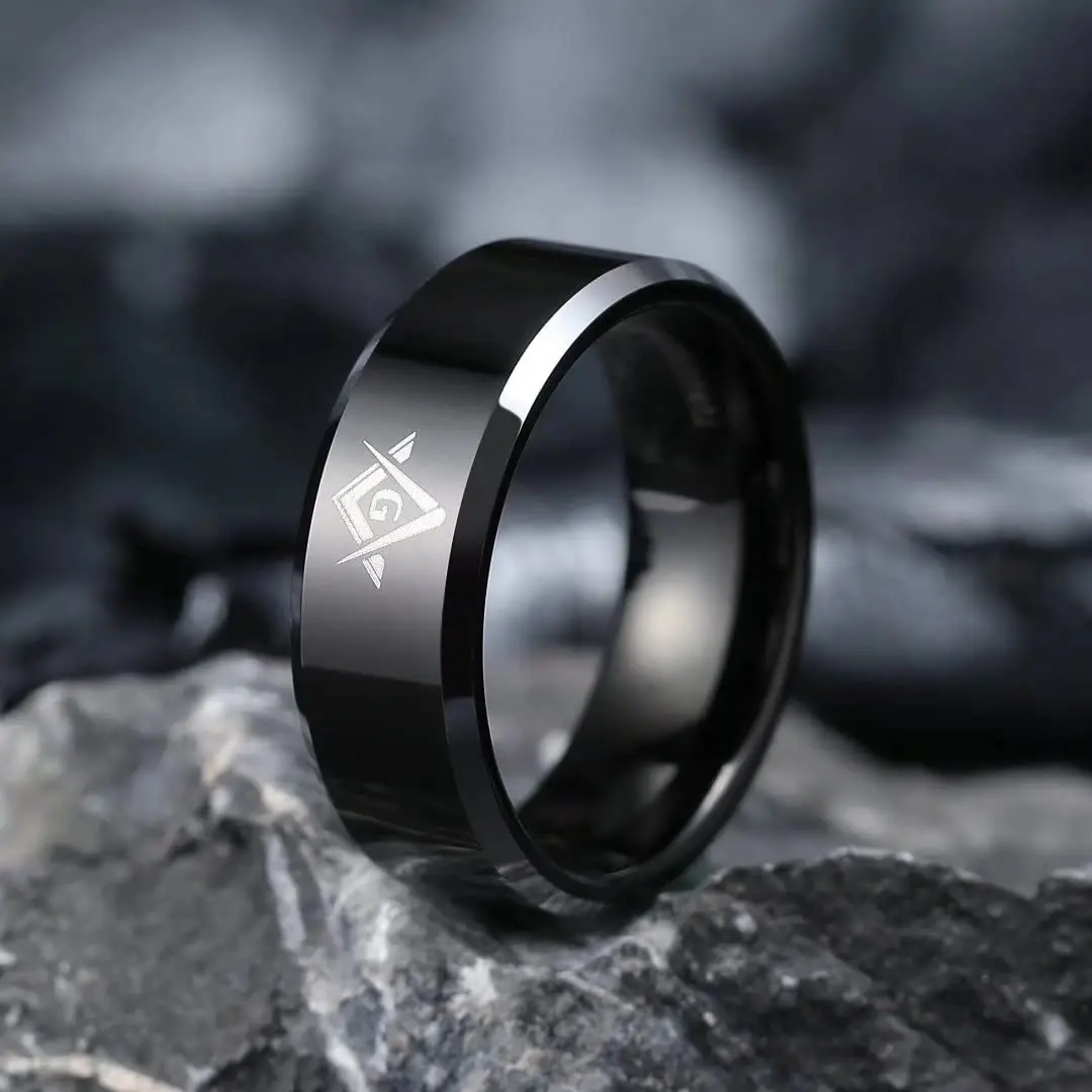 King Will Men Tungsten Wedding Band 8mm Size 11 | Durable, Scratch-Resistant, Waterproof - view 2