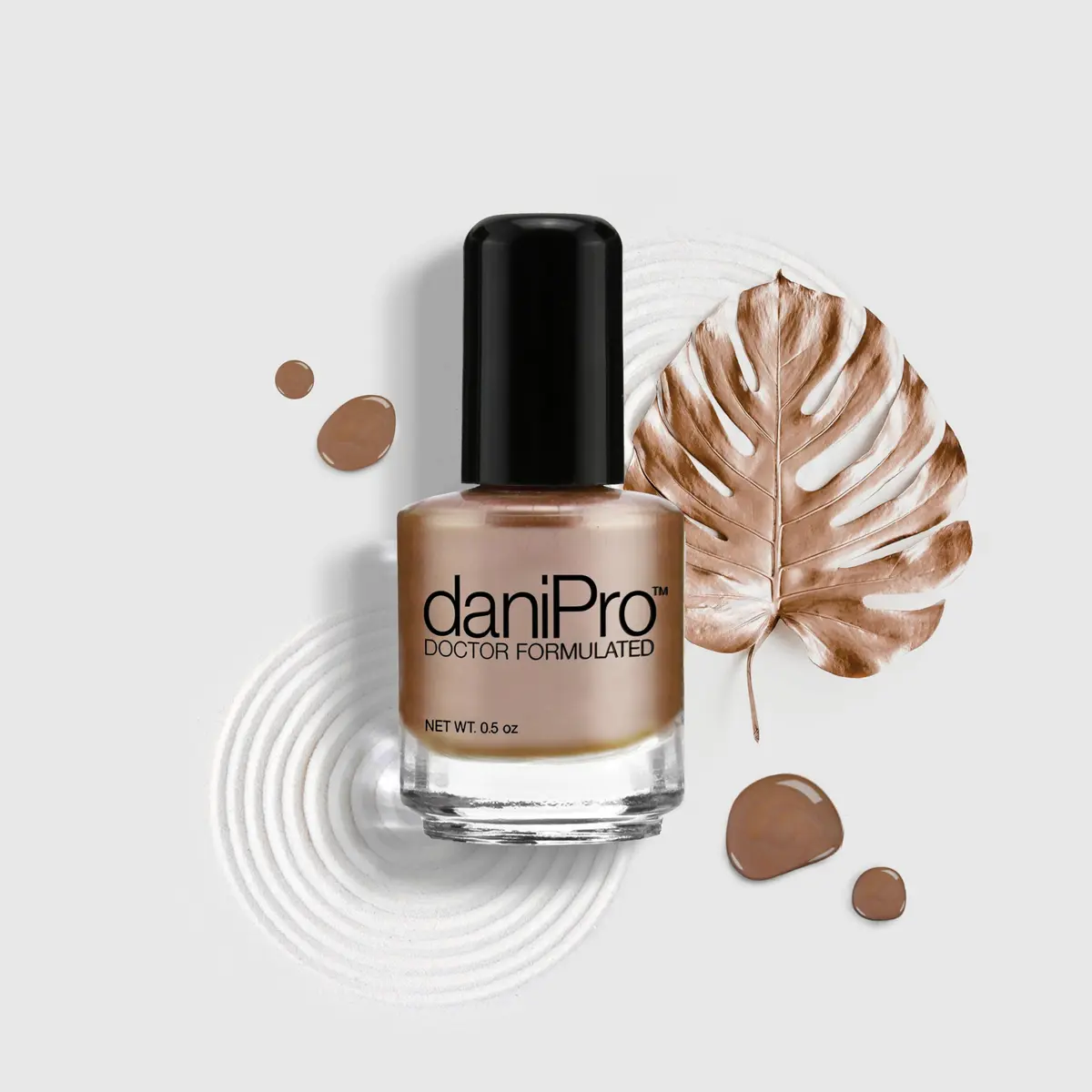 daniPro Pearlescent Mocha Nail Polish 15ml (0.5 fl oz) | Doctor Formulated for Stronger Nails - view 6