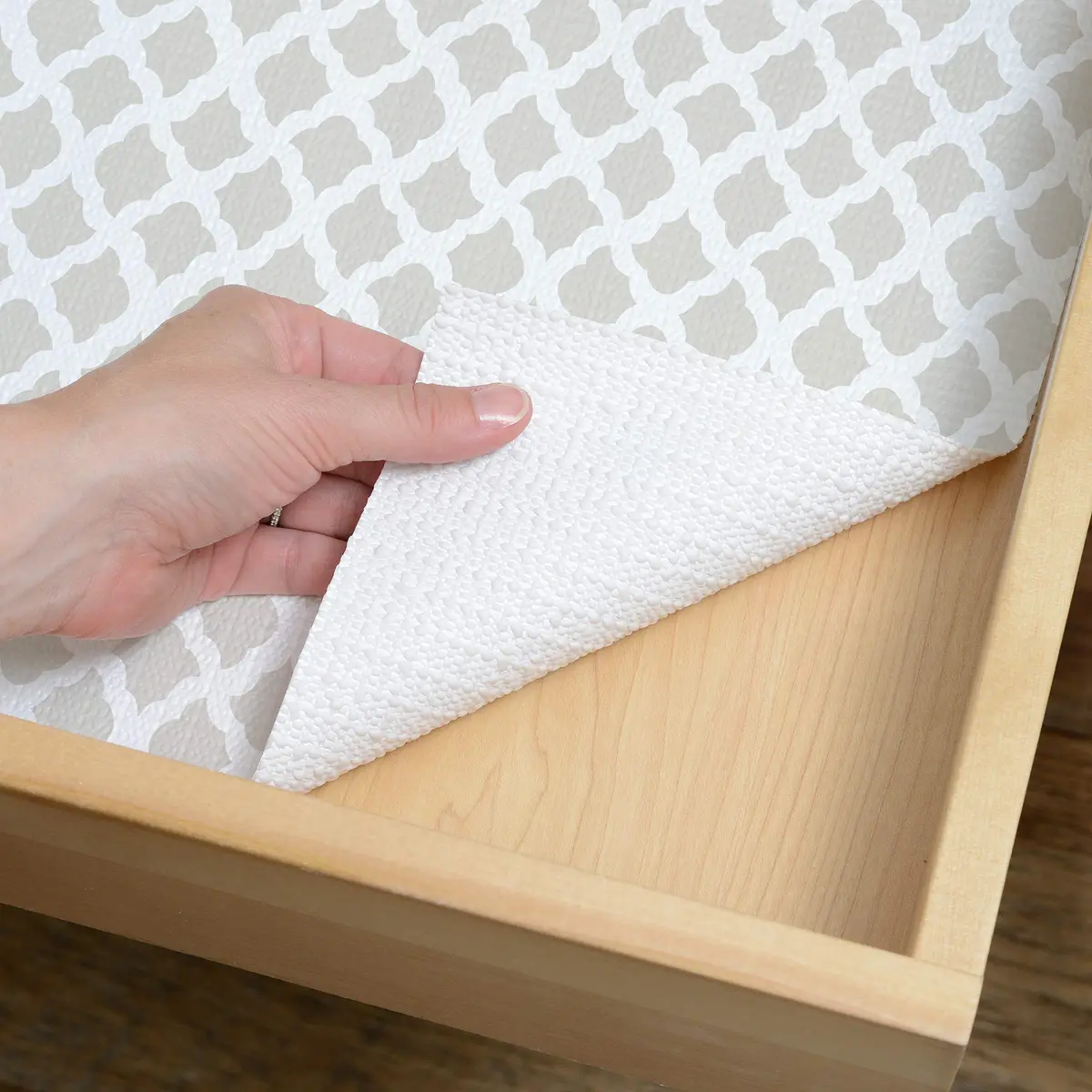Con-Tact Grip Prints Shelf Liner, Durable Vinyl, 18" x 4' | Non-Slip Drawer & Cabinet Protector - view 3