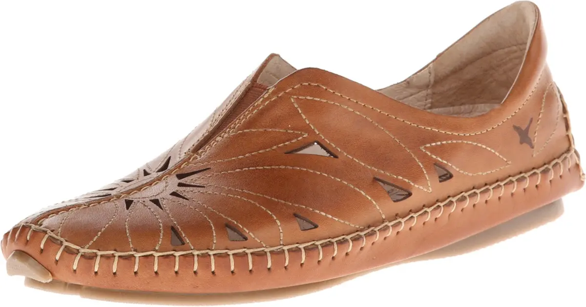 PIKOLINOS Jerez 578-7399 Women's Slip-On Moccasins - Premium Calfskin Leather - Removable Cushioned Insole, Elastic Fit, Lightweight Comfort (70-120 chars) - main product image