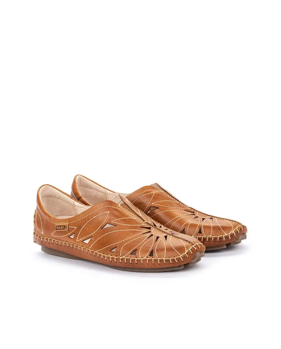 PIKOLINOS Jerez 578-7399 Women's Slip-On Moccasins - Premium Calfskin Leather - Removable Cushioned Insole, Elastic Fit, Lightweight Comfort (70-120 chars) - view 3