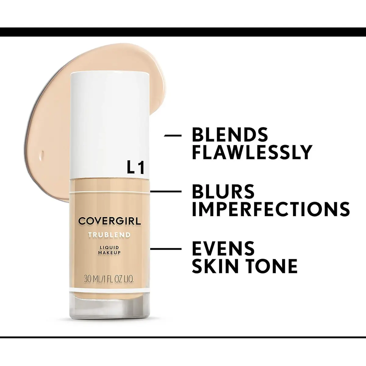 COVERGIRL Trublend Liquid Makeup Natural Ivory 1 Fl Oz | Flawless, Natural Finish for All Skin Types - view 6