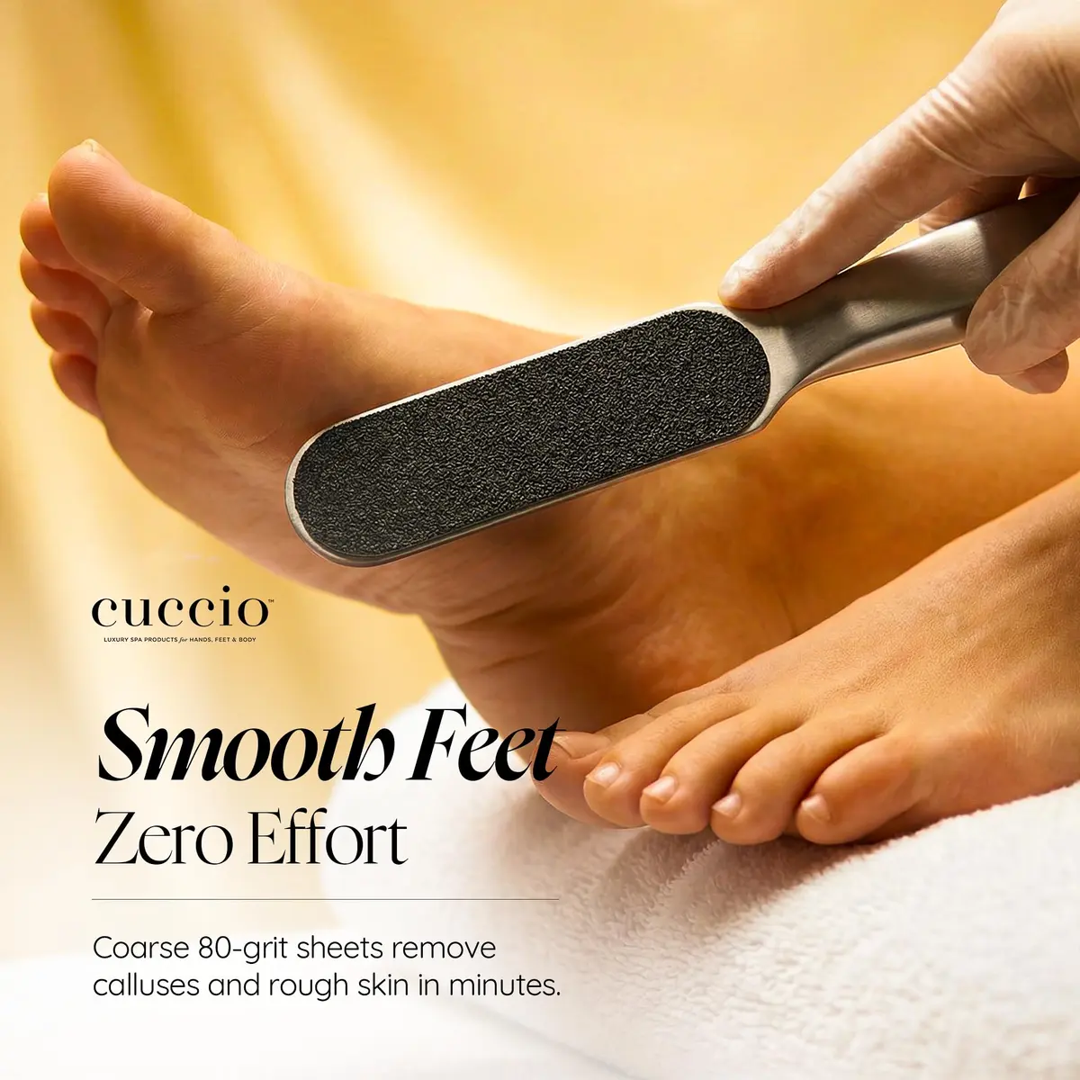 Cuccio Naturale 50-Count Black 80-Grit Pedicure File Refills | Coarse, Water-Resistant, Disposable Sheets for Foot Care - view 3