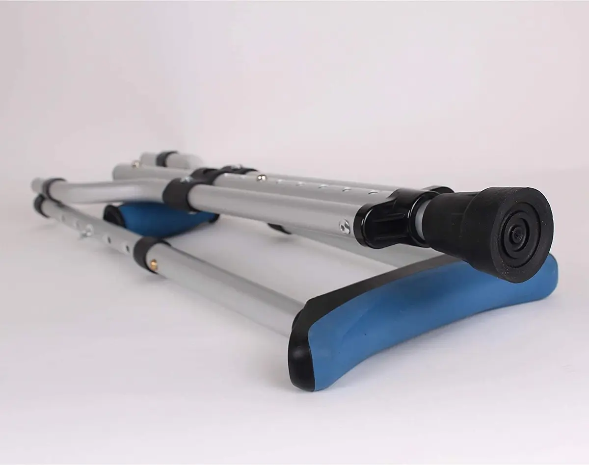 Carex Folding Aluminum Under Arm Crutches with Padded Cushions | Universal Fit 4'11"-6'1" - view 7