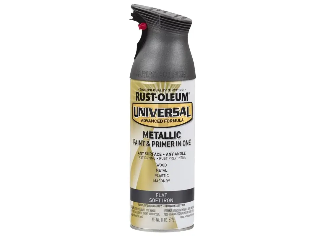 Rust-Oleum Universal Flat Soft Iron Metallic All Surface Clear Topcoat Spray, 11 oz - main product image
