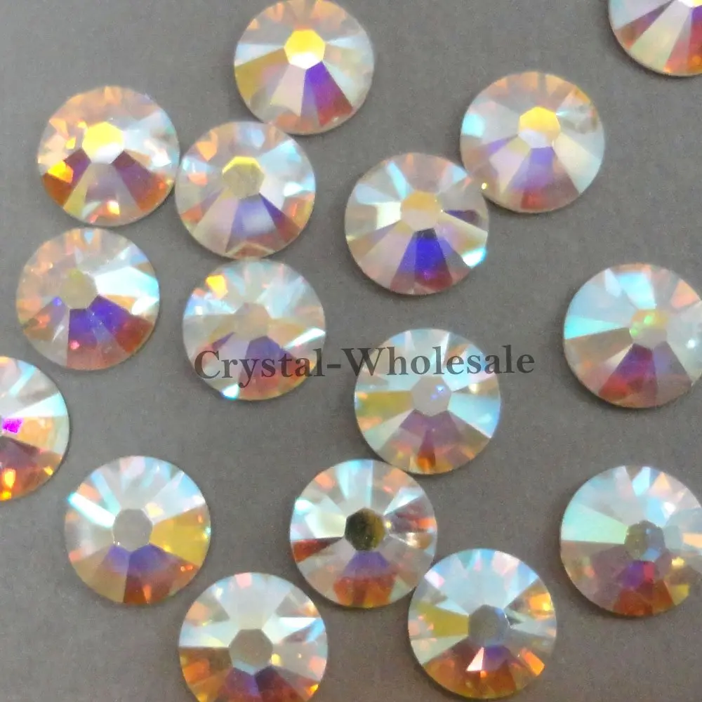 Crystal-Wholesale Austrian 3mm SS12 Flatbacks No-Hotfix | 144 pcs Crystal AB Austrian Flat Backs - main product image