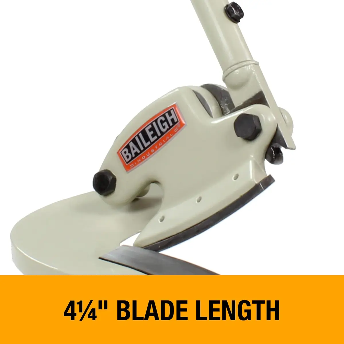 Baileigh Throatless Shear 14-Gauge Steel | Curved Blade, 4-1/4" (MPS-1) - view 2
