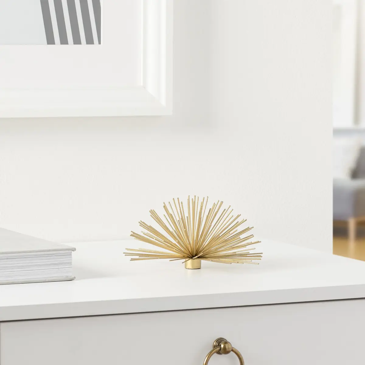Torre & Tagus Spike Metal Starburst 6" Wall Decor | Handmade Gold Contemporary Accent - view 3