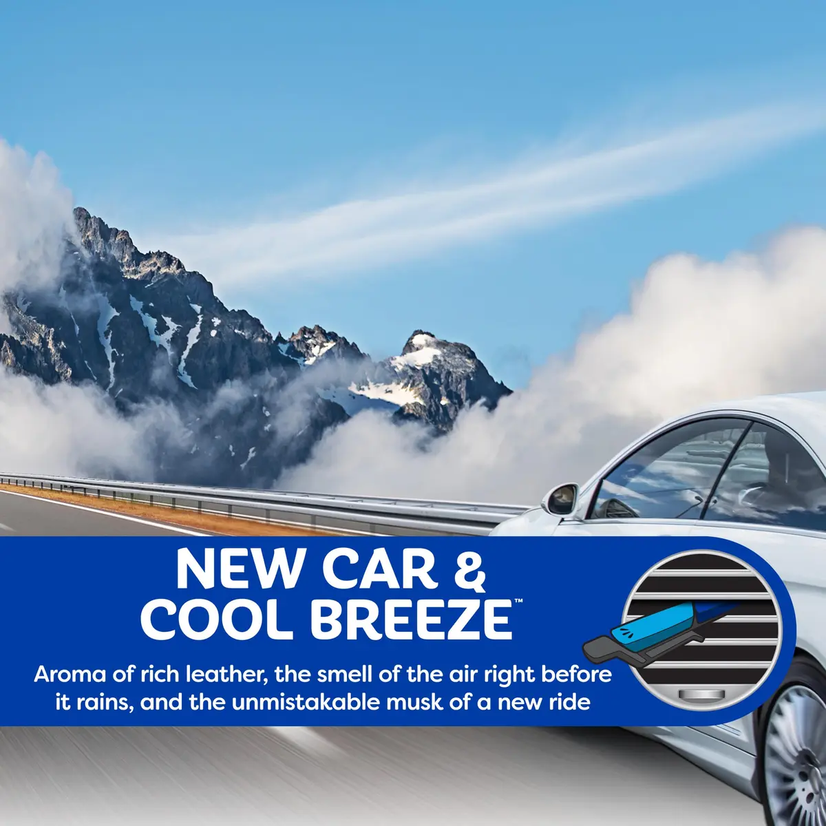 Refresh Your Car Vent Sticks New Car / Cool Breeze Scent | Discreet 60-Day Odor Control - view 3