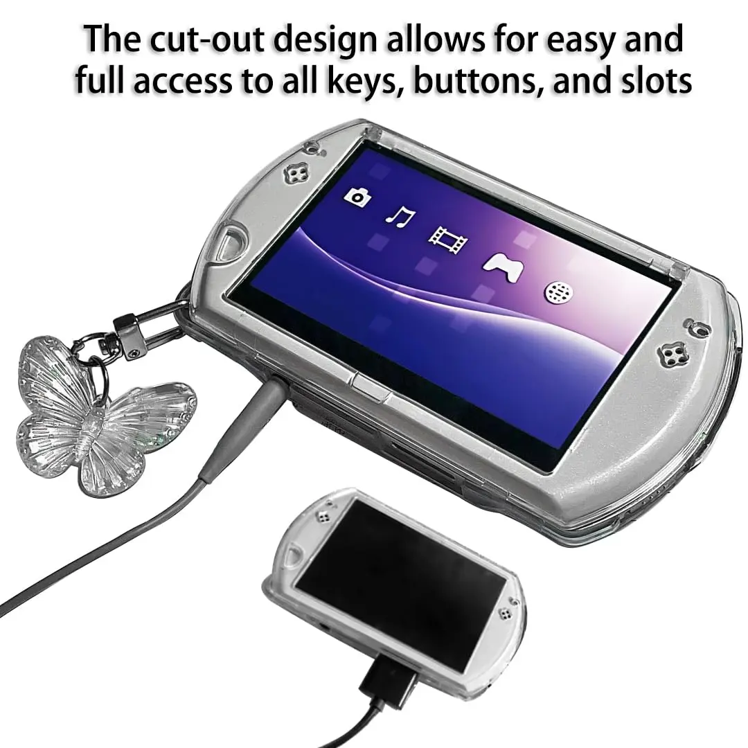 OSTENT Clear Crystal Hard Case Cover Skin for Sony PSP Go | Protects Against Scratches & Dust - view 4