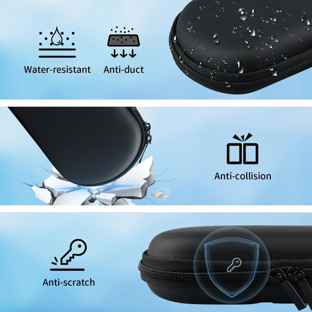 OSTENT EVA Hard Travel Carry Case Bag Protector for Sony PSP 1000 2000 3000 | Protects Console from Dust & Scratches - view 4