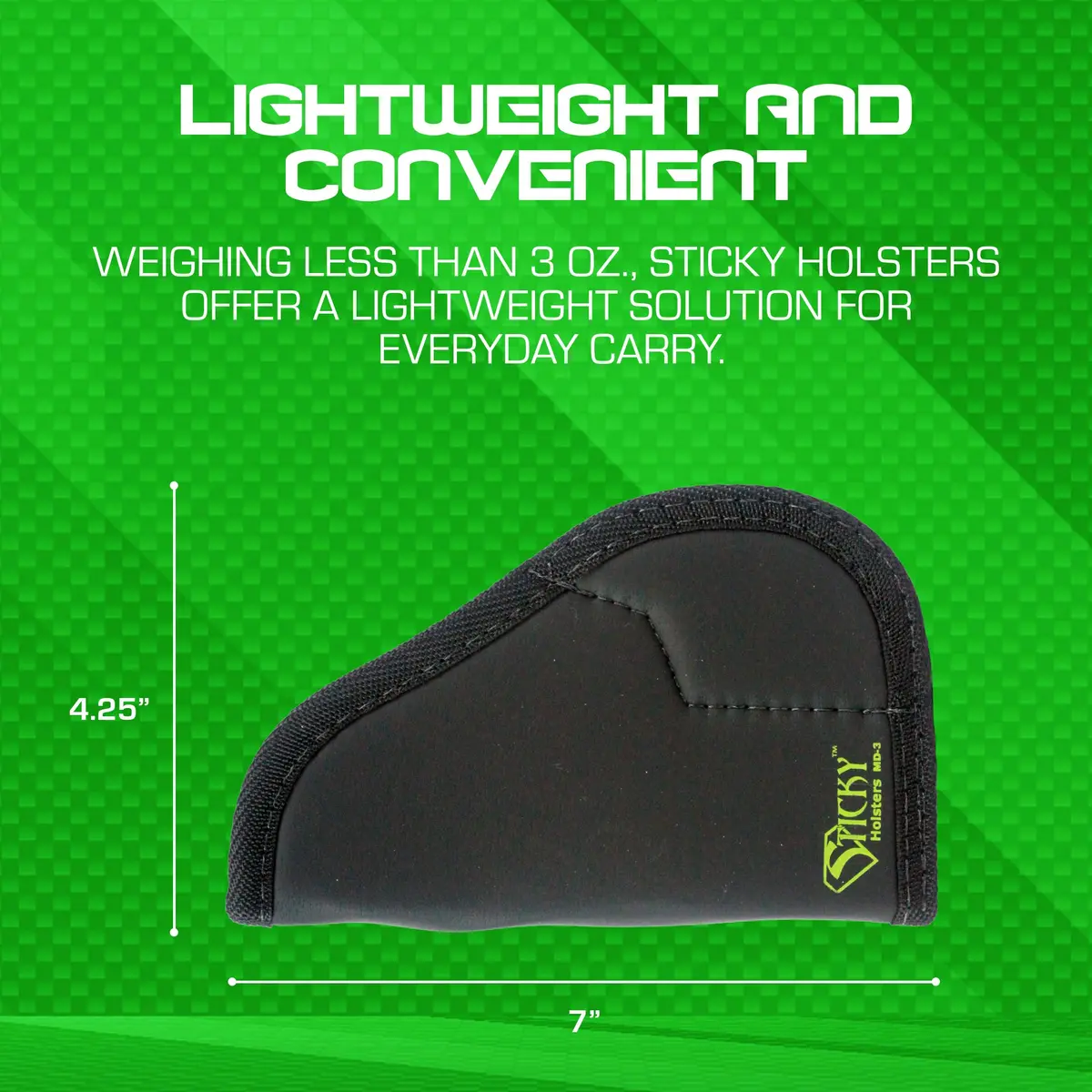Sticky Holsters MD-3 Medium IWB Holster Compatible with 3.5"-4" Barrel | Secure, Ambidextrous Fit - view 2