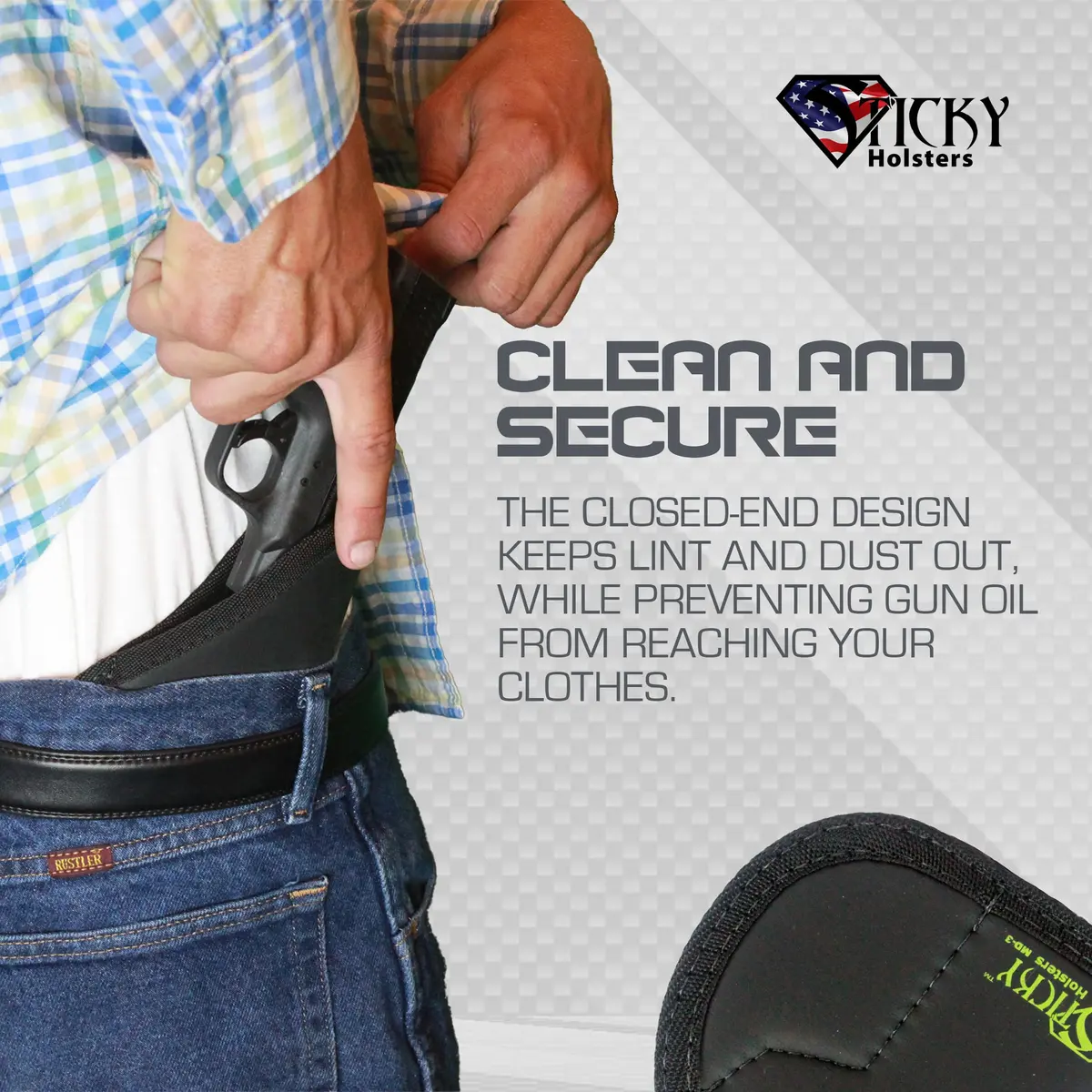 Sticky Holsters MD-3 Medium IWB Holster Compatible with 3.5"-4" Barrel | Secure, Ambidextrous Fit - view 3