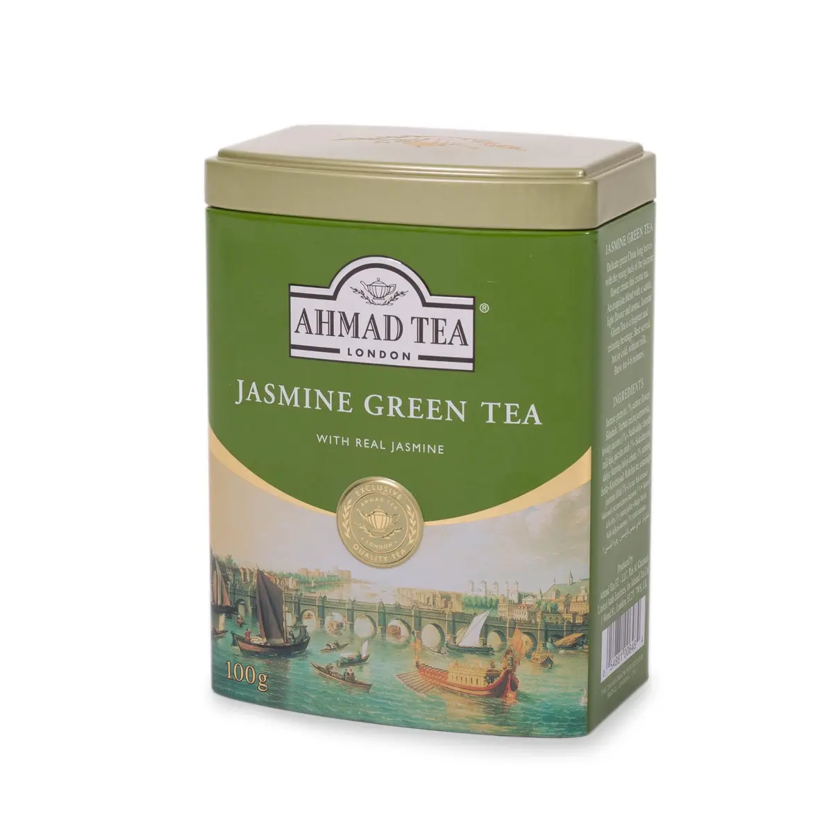 Ahmad Tea Jasmine Green Tea 100g Tin | Award-Winning, Sugar-Free, Caffeinated - view 2