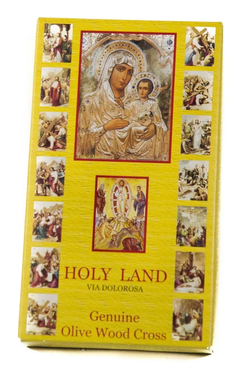 Nazareth Store Blessed Holy Water, Soil, Oil, Incense with Jesus Cross Crucifix (8.38cm x 14.48cm x 8.38cm) | Authentic Holy Land Import - view 2