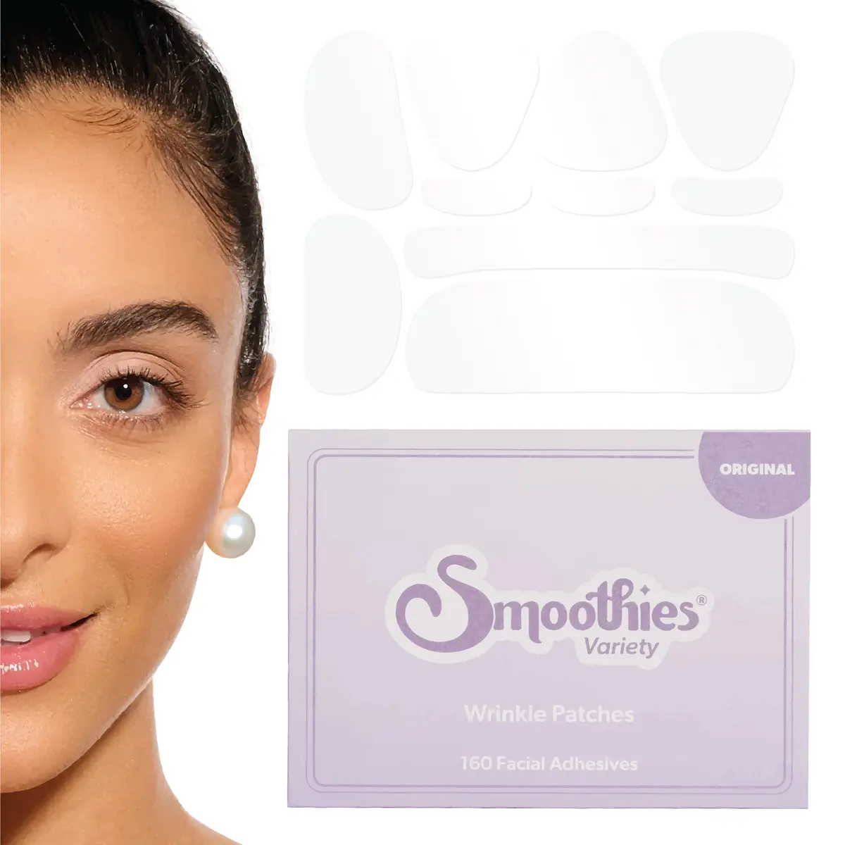 Smoothies Variety Wrinkle Patches for Face, 160 Ct | Clinically Tested for Younger Skin - main product image