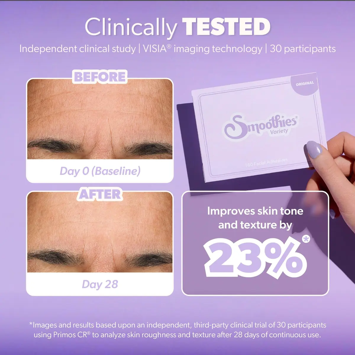 Smoothies Variety Wrinkle Patches for Face, 160 Ct | Clinically Tested for Younger Skin - view 2