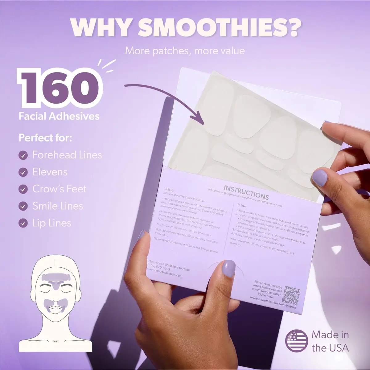 Smoothies Variety Wrinkle Patches for Face, 160 Ct | Clinically Tested for Younger Skin - view 4