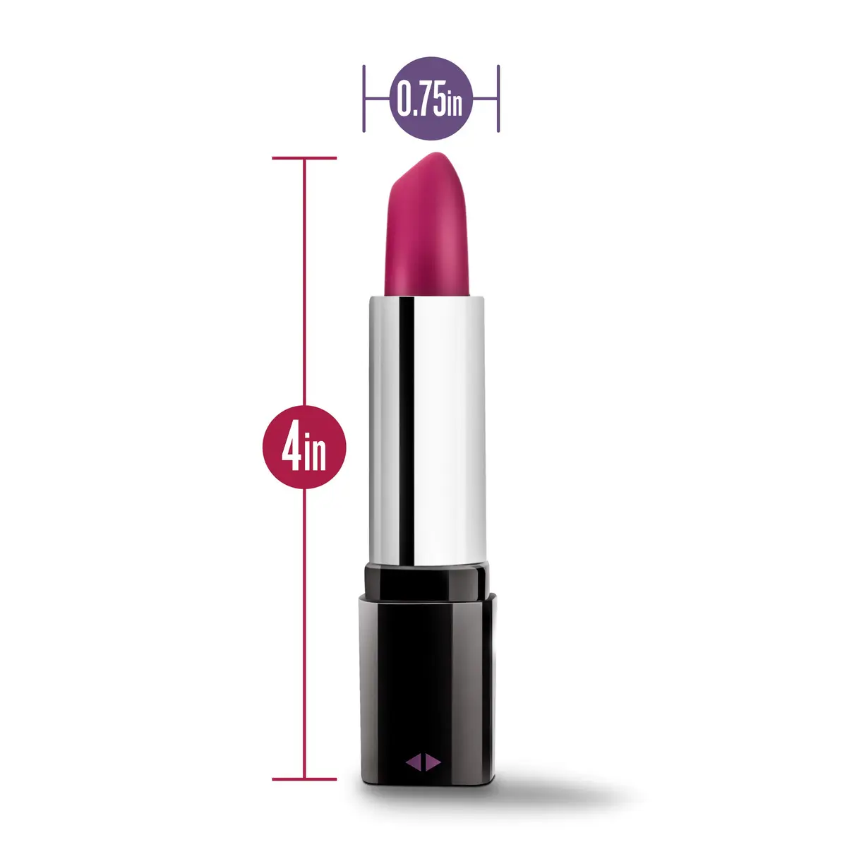 Blush Novelties Blush Rosé Lipstick Mini Pocket Vibrator 4 inches | Discreet Pleasure for Women - view 3