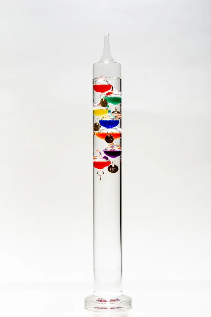 Glassic Gifts® Galileo Thermometer (17" Tall) | Classic Indoor & Outdoor Decor - main product image