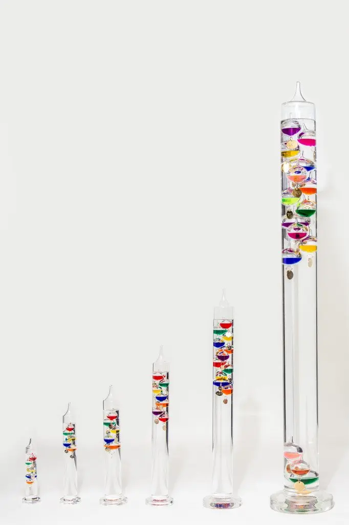 Glassic Gifts® Galileo Thermometer (17" Tall) | Classic Indoor & Outdoor Decor - view 3