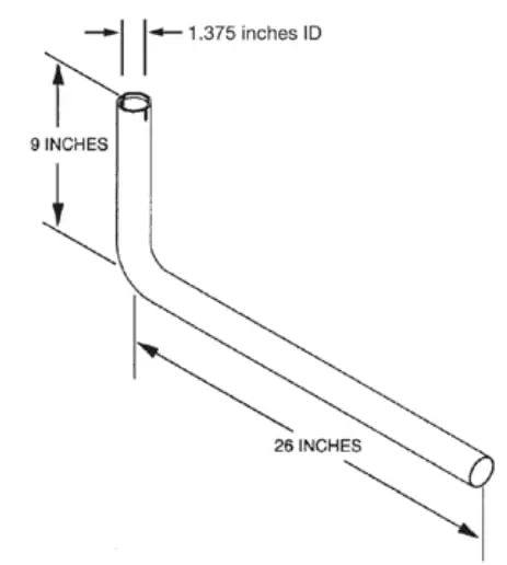Cummins Onan 26 in. Tailpipe & Exhaust Kit 155-3481-02 | RV Generator Exhaust Pipe, 1-3/8 in. OD, Silver - view 2