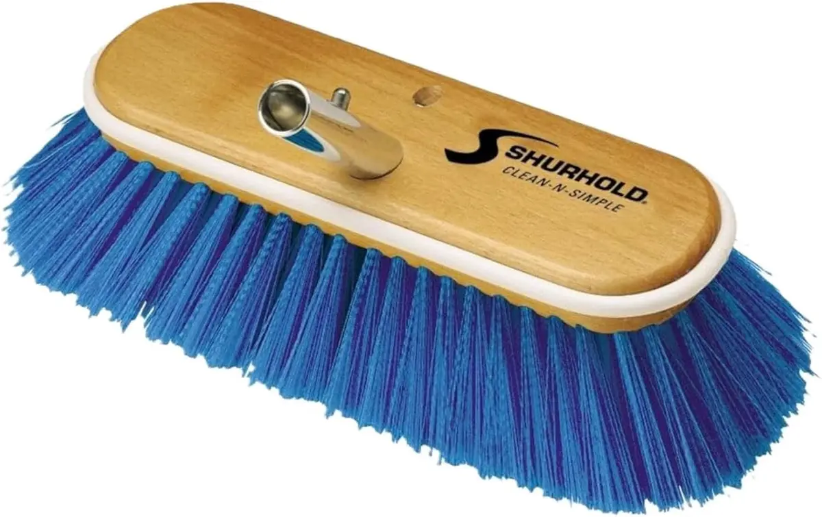 Shurhold Classic 10” Extra Soft Bristle Deck Brush | Gentle Surface Care for Boats - main product image