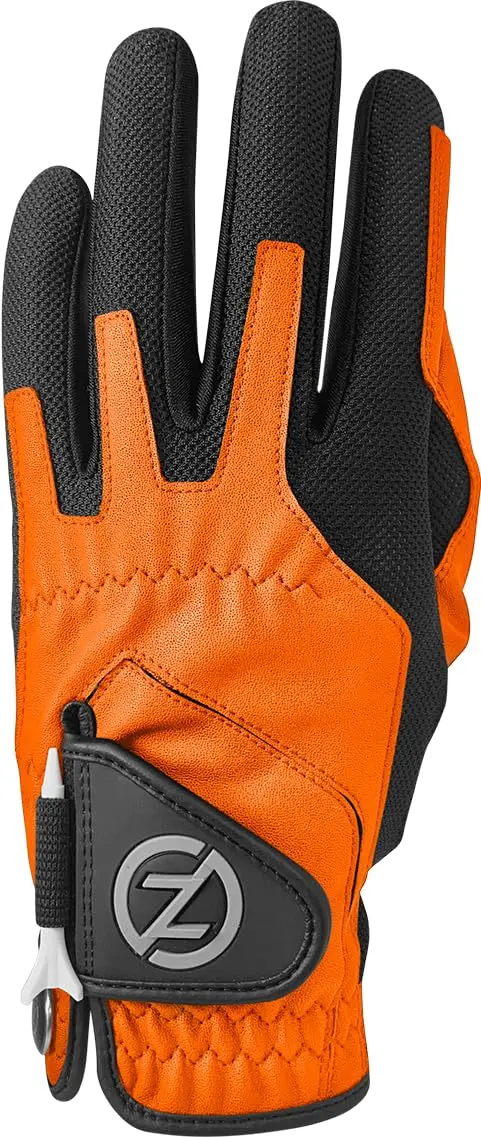Zero Friction Men's Golf Glove, Left Hand, One Size, Orange | All-Weather Synthetic Grip & Comfort - main product image