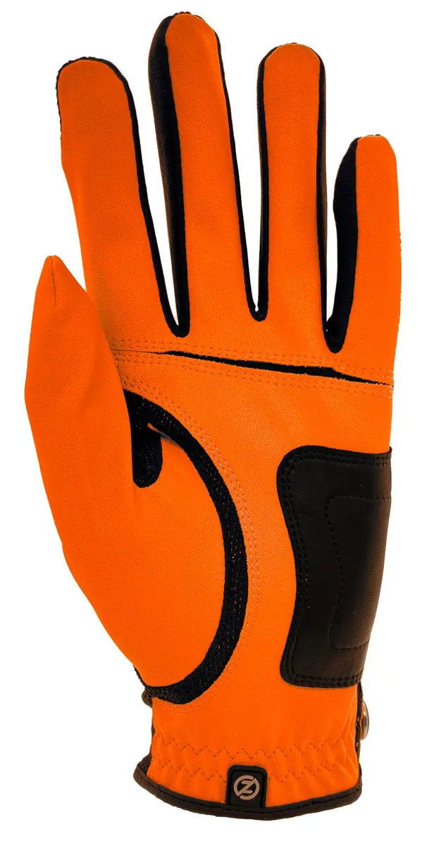 Zero Friction Men's Golf Glove, Left Hand, One Size, Orange | All-Weather Synthetic Grip & Comfort - view 2