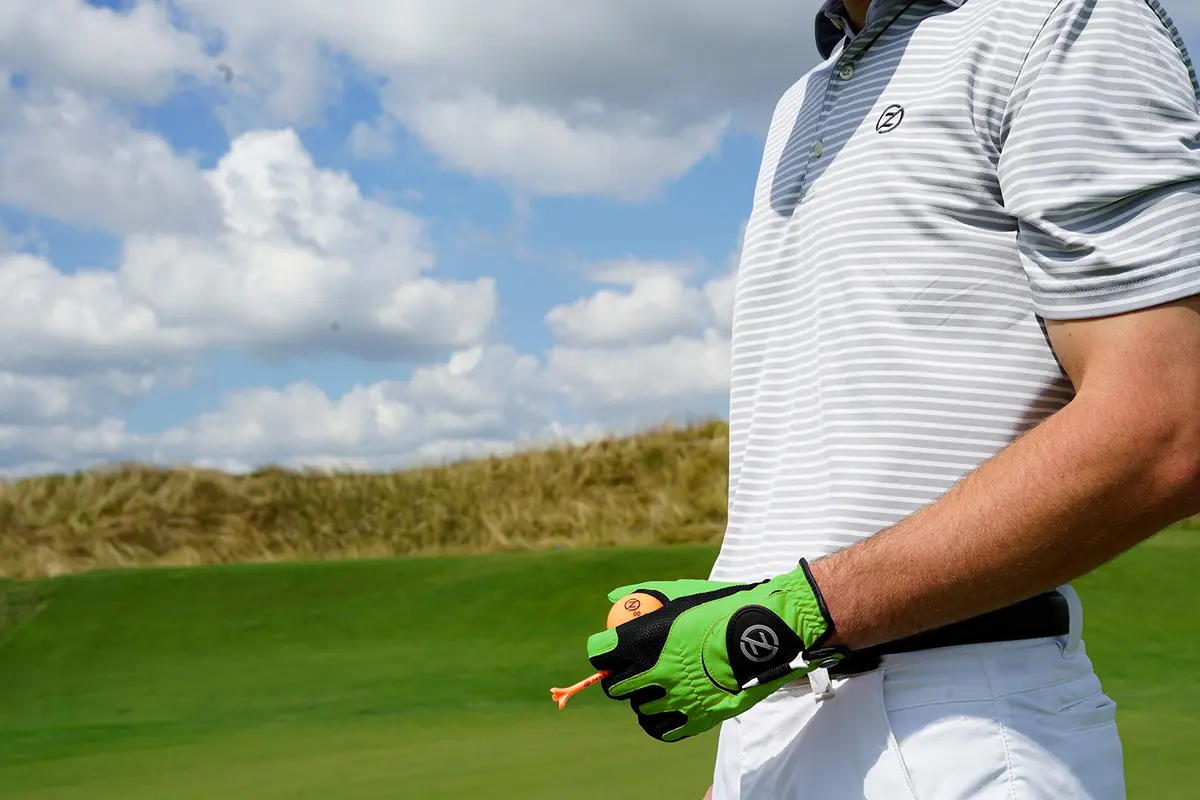 Zero Friction Men's Golf Glove, Left Hand, One Size, Lime Green | All-Weather Breathable Synthetic - view 4