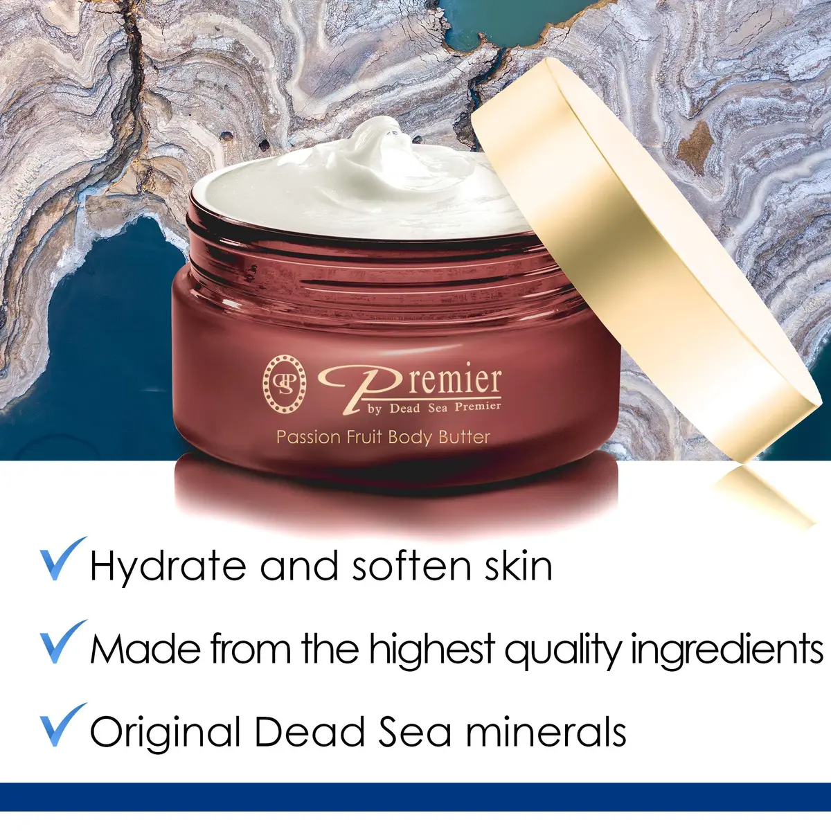 Premier Dead Sea Anti-Aging Body Cream - Passion Fruit 5.95 Fl oz | Hydrates & Firms Skin - view 2